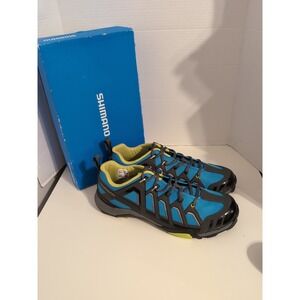 Shimano MT34 SPD Mountain Biking Shoes Blue & Black Size US 12 EUR 47‎ BOX
